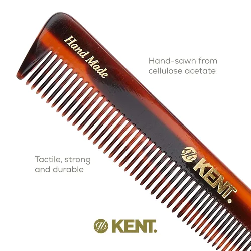 Miniatura 5 de Kent Peine de doble diente 4T de 6 pulgadas - Apósito de dientes finos y anchos, peine de aseo para cabello, barba, bigote. Estilo grueso y fino
