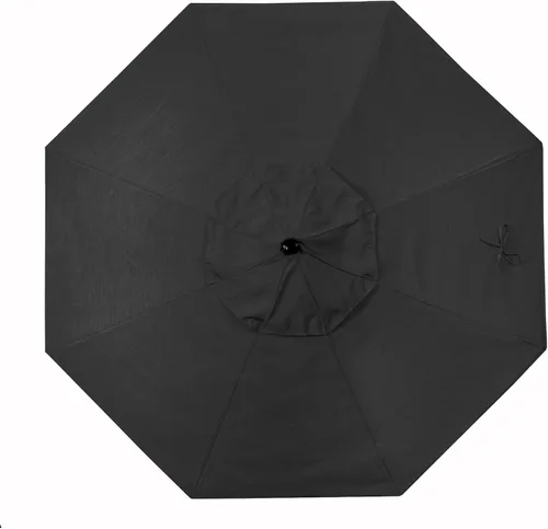 Miniatura 3 de California Umbrella Paraguas comercial para patio de la serie Venture, Negro