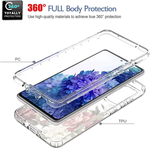 Miniatura 3 de Funda para Samsung Galaxy S20 FE 5G, Samsung S20 FE SM-G781U con protector de pantalla de vidrio templado, funda protectora de cuerpo completo