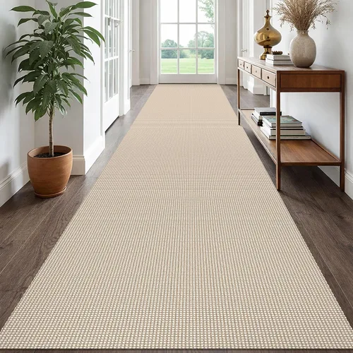 Miniatura 182 de EARTHALL Alfombra de pasillo 3x14 pies, alfombras lavables extra largas para pasillos, tejidas, antideslizante, alfombra trenzada para entrada