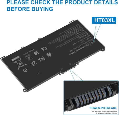 Miniatura 7 de TREE.NB HT03XL - Batería para HP L11119-855 Pavilion 15-CS 15-DA 15-DB 15-DW Series 15-CS0053CL 15-DW0033NR 15-DA0014DX 14-CE 14-CF 14-DF 17-by