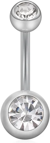 Miniatura 2 de Ruifan Piercing para ombligo con forma de bola de cristal de 0.49oz