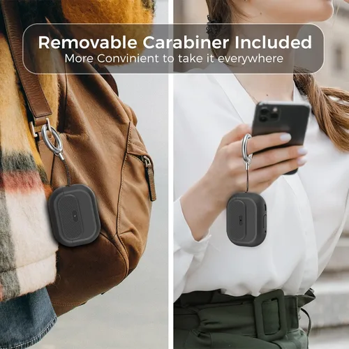 Miniatura 7 de TRONWIN Funda para AirPods Pro 2, [con bloqueo] Funda para AirPods Pro de una pieza (2ª/1ª generación), funda protectora completa de silicona suave