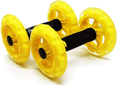 XENITE Core Wheels - Rodillo de entrenamiento de fuerza dinámica y abdominales, juego de 2 ejercicios dinámicos para mejorar la fuerza del núcleo,