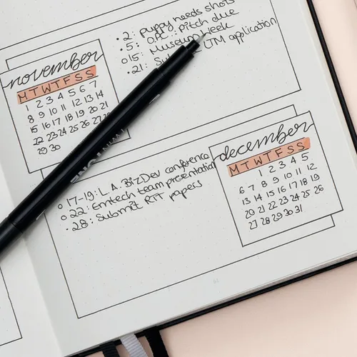 Miniatura 24 de LEUCHTTURM1917 The Official Bullet Journal Edition 2 - Cuaderno construido para BuJo, tamaño mediano A5 204 páginas de papel de 4.23 oz/m², con guía