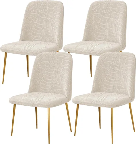 Miniatura 19 de Gollense Fundas de silla con respaldo curvado para comedor, fundas modernas de mediados de siglo, protector de asiento de silla semicírculo