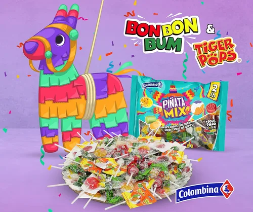 Miniatura 5 de Colombina Mezcla de piñata de 2 libras – Paquete variado de dulces surtidos – Rellenos de piñata de Halloween y bolsas de fiesta con caramelos