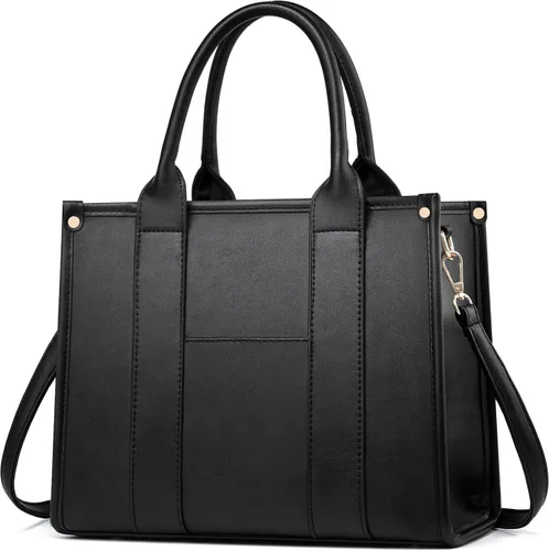 Miniatura 9 de COCIFER The Tote Bag - Bolso cruzado para mujer, bolso de hombro, bolsos de mano de piel sintética con asa superior con cremallera