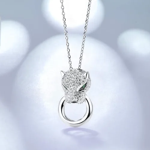 Miniatura 4 de Santuzza Colgante de plata de ley 925 con piedras preciosas animales para mujer