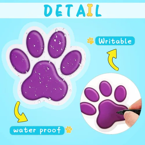 Miniatura 3 de Epakh 72 piezas de recortes de huellas de hueso de perro, recortes de huesos de hueso, mini acentos, suministros de fiesta para actividades