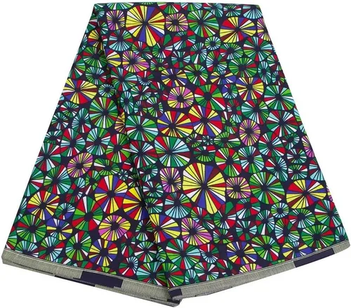 Miniatura 9 de La cera real africana imprime el material 6 yardas 1254 del algodón de Ankara de la tela