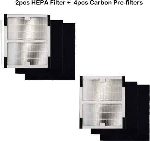 Miniatura 3 de Filtros HEPA B compatibles con purificadores de aire Idylis AC-2125, AC-2126, IAP-10-125, IAPC-40-140, IAP-10-150, IAP-10-050, modelo #IAF-H-100B, 2