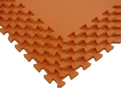 Miniatura 11 de Tapete de entrenamiento con baldosas de espuma entrelazados para pisos de gimnasios. Excelente para pilates, yoga, aeróbica, cardio, entrenamiento