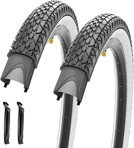 Paquete de 2 neumáticos y tubos de bicicleta Beach Cruiser de 24 pulgadas/26 x 2.125 pulgadas o sin tubos de 24 pulgadas/26 x 1.75 pulgadas/2.125