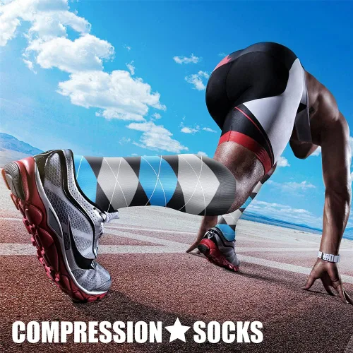 Miniatura 137 de CHARMKING - Calcetines de compresión para mujeres y hombres (3 pares), 15-20 mm Hg, el mejor apoyo para atletismo, running o ciclismo, mejora