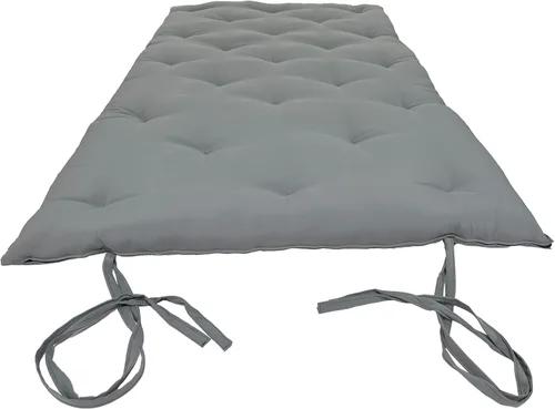 D&D Futon Furniture Colchones japoneses tradicionales grises del balanceo del piso del tamaño completo, algodón/futón de Shiki de la espuma 80 x 54