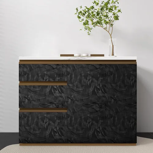 Miniatura 3 de VaryPaper Papel tapiz moderno con textura negra, para despegar y pegar, diseño geométrico en espiral, para dormitorio, baño, extraíble