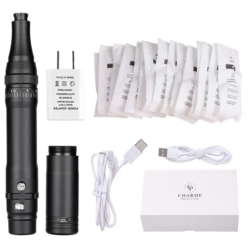 Miniatura 10 de Charme Princesse Agujas de maquillaje permanente 3R/3P máquina de tatuaje pluma cartucho aguja para cejas delineador labio 10 unids/set (EN40-3R)