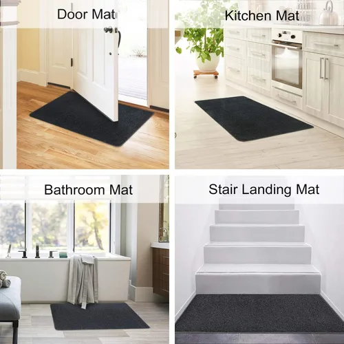 Miniatura 4 de PURE ERA Alfombra Antideslizante para Escaleras, Tapete Adhesivo, Antideslizante, Resistente al Deslizamiento, Felpudo para Interiores, Alfombra