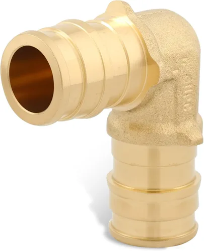 Miniatura 5 de PEX-A - Paquete combinado de accesorios de expansión – 1/2 pulgada en T y codo, paquete de 10 (5 T + 5 codos), latón sin plomo, compatible