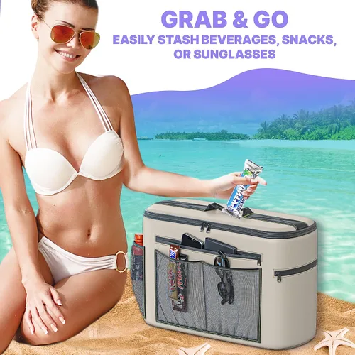 Miniatura 6 de Skywin Enfriador de Kayak Detrás del Asiento, Enfriador Impermeable para Kayak, Compatible con Asientos de Estilo Silla de Césped, Almacena Bebidas