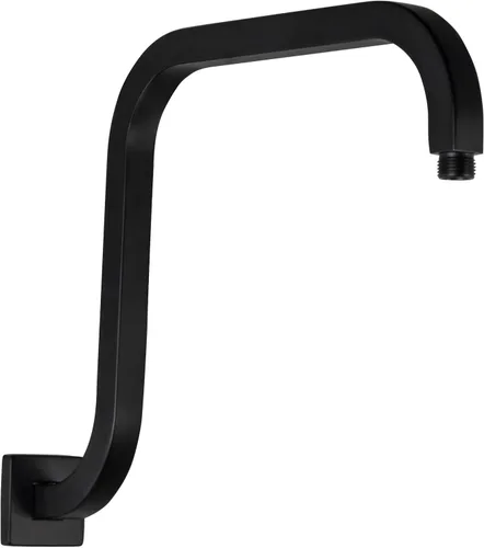 Miniatura 15 de PHASAT Brazo de ducha en forma de "S", brazo de ducha de 16.65 pulgadas de alto con brida, reemplazo de brazo de extensión de cabezal de ducha