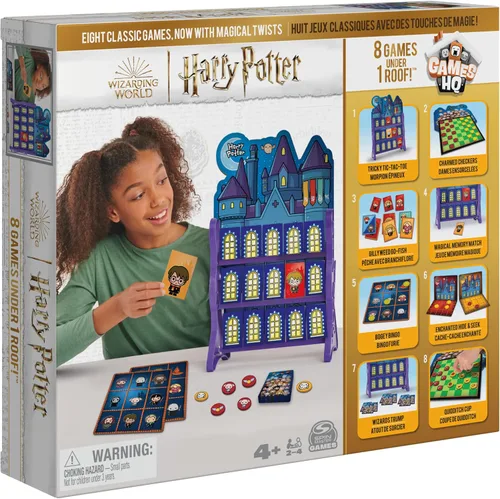 Miniatura 2 de Wizarding World, Harry Potter Games HQ Checkers Tic Tac Toe Memory Match Go Fish Bingo Juegos de cartas Fantastic Beasts regalo, para adultos