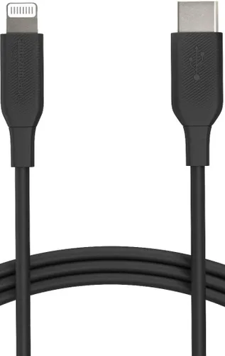 Amazon Basics Cable USB-2.0 tipo C a Lightning (certificado MFi), 3 pies, color negro