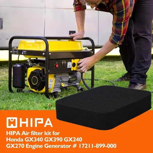 Miniatura 3 de HIPA GX390 GP5500 Filtro de aire para Generac GP6500 RS5500 RS7000E GP7500 H5500 H7500 Generador Honda GX270 GX240 GX340 Piezas del motor
