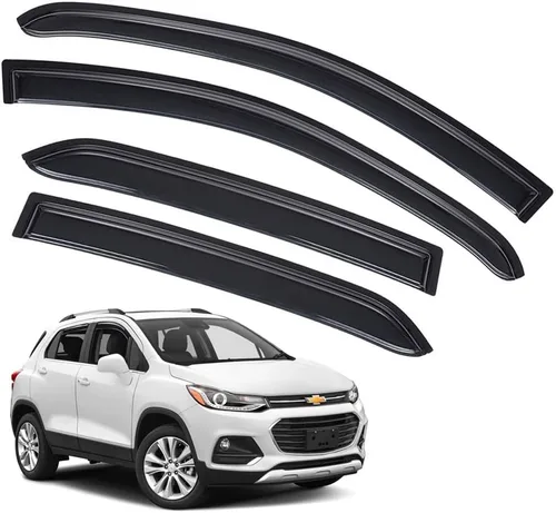 Miniatura 38 de Protectores de lluvia para Mazda 3 Hatchback 2010-2013, deflectores de ventana lateral con cinta adhesiva para Mazda 3 Hatchback, viseras de ventana