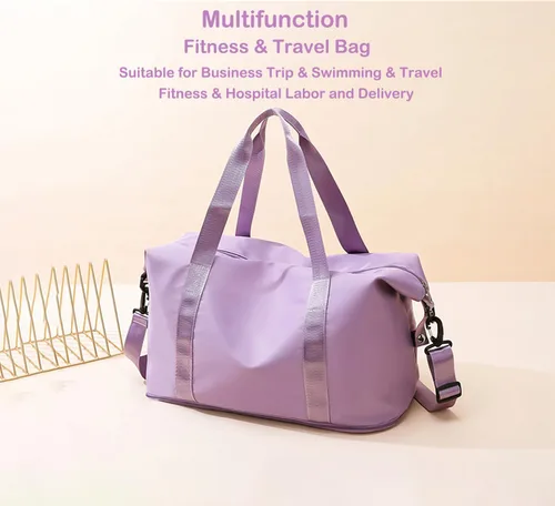 Miniatura 7 de Bolsa de viaje expandible, bolsa de viaje para el fin de semana, bolsa de gimnasio para mujer