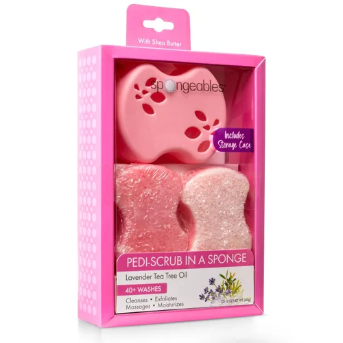 Miniatura 23 de Spongeables Pedi Scrub Foot Exfoliating 20+ Wash Sponge