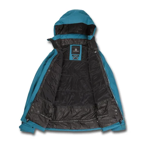 Miniatura 3 de Volcom Shelter 3D - Chaqueta con capucha para mujer, con aislamiento elástico, para snowboard, esquí, invierno