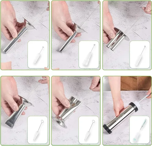 Miniatura 7 de Kits de pistola de cecina de gran capacidad, cañón de cecina, fabricante de cecina de acero inoxidable, tirador de cecina, pistola de carne, kit
