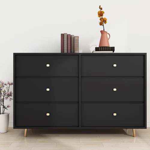 Miniatura 2 de Decotalk Papel tapiz de 30 x 400 pulgadas, tipo despegar y pegar, negro, adhesivo, para dormitorio, armario o cajones, se puede retirar, autoadhesivo