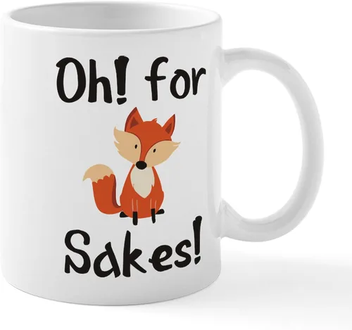 Miniatura 27 de CafePress Taza de café de cerámica For Fox Sake de 11 oz (11.0 fl oz)