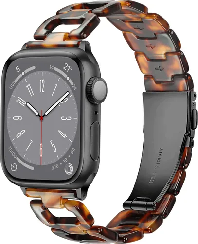Miniatura 25 de Correa ligera de Apple Watch para Apple Watch, de resina en forma de D, compatible con hebilla de acero inoxidable para Apple Watch Ultra 2, 1
