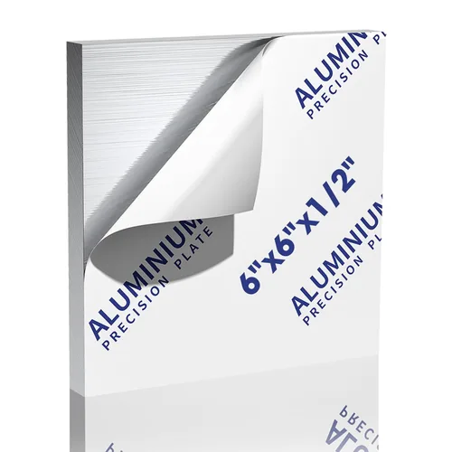 Miniatura 15 de 2 piezas de chapa de aluminio 6061, placas de aluminio resistentes de 12 x 16 x 1/8 pulgadas de grosor con película protectora, placa de aluminio