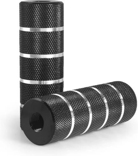 Miniatura 9 de Clavijas BMX, 2 unidades de aleación de aluminio para pedales de BMX, accesorios BMX Negro