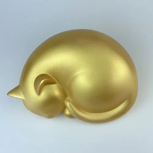 Miniatura 7 de Urna conmemorativa de gato durmiente, recuerdo de cremación de resina negra, homenaje para mascotas de interior, 8 x 5.5 x 4 pulgadas, contenedor