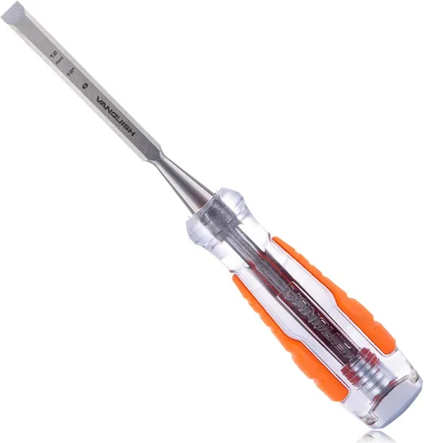 Miniatura 12 de VANQUISH Cincel de madera de alto impacto con hoja forjada de una pieza cincel de embutir de 3/4 pulgadas para carpintería (4605)