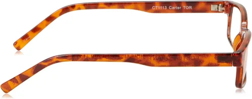 Miniatura 3 de Foster Grant Gafas de lectura rectangulares Carter para hombre, Negro/Transparente