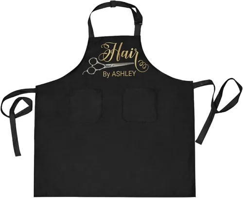 Miniatura 16 de Delantal unisex personalizado para peluqueros – bata ajustable para estilista – Regalos personalizados