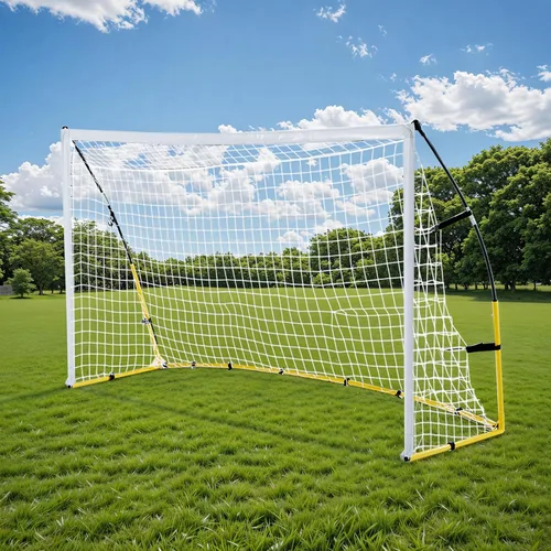 Portería de fútbol de 8 x 5 pies para patio trasero, portería de fútbol portátil con bolsa de transporte, estacas en forma de U y cuerdas elásticas,