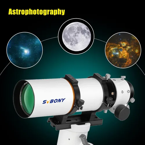 Miniatura 7 de SVBONY Tubo de telescopio portátil SV503, tubo óptico de dispersión extra baja 70ED F6, enfocador de rap de microreducción, para astrofotografía