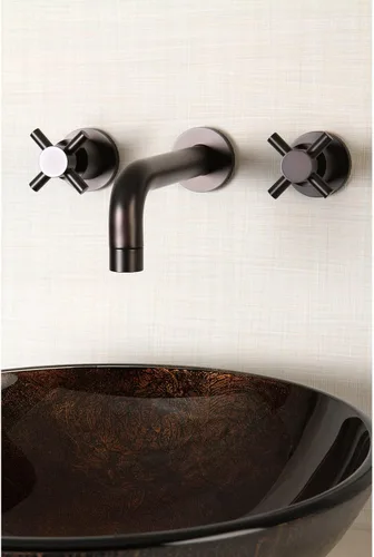 Miniatura 6 de Kingston Brass KS8121DX Concord - Grifo de baño con 2 manijas para montaje en pared, cromo pulido