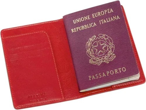 Miniatura 2 de Funda de pasaporte billetera de pielHecho En Italia
