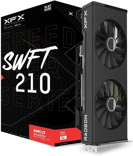 Miniatura 12 de XFX Speedster SWFT105 Radeon RX 6400 Tarjeta gráfica para juegos con 4 GB GDDR6, AMD RDNA 2 RX-64XL4SFG2