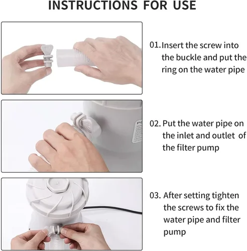 Miniatura 3 de Bomba de filtro de piscina, cartucho de filtro de cartucho Filtro de piscina Bombas de piscina Cartucho de tierra Bomba de filtro eléctrico 30W