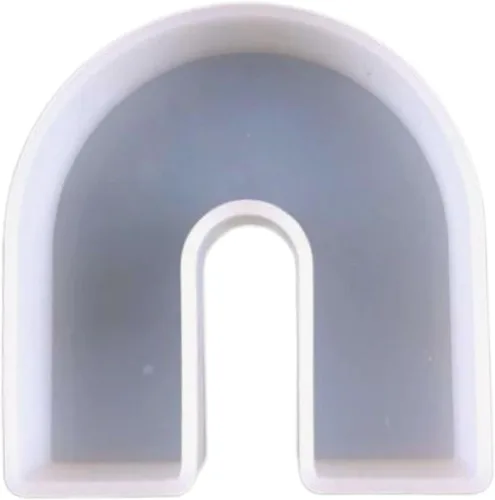 Molde Freshie de silicona arcoíris | Tamaño 4 pulgadas de ancho x 4 pulgadas de largo x 0.8 pulgadas de profundidad | Molde Freshie en forma de arco